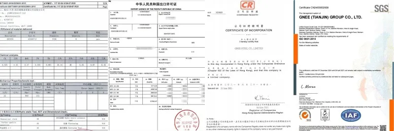 Gnee Alloy GH3030 certificate Gnee Alloy GH3030 certificate